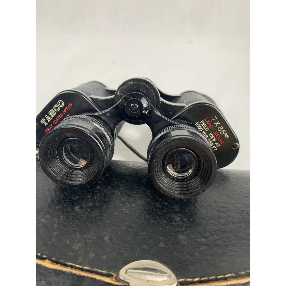 Vintage TASCO Made in Japan Binoculars No 237007 7X35mm with case